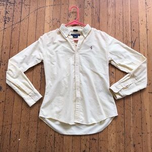Yellow Ralph Lauren Button-Up Shirt